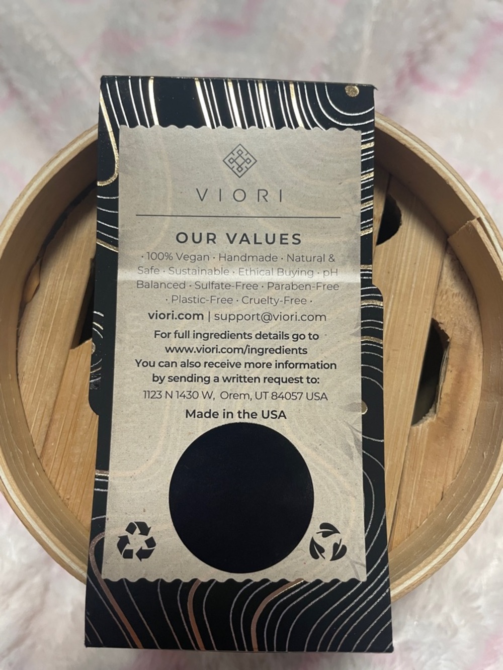 Viori "Hidden Waterfall"  Shampoo, Conditioner Bar & Bamboo Holder bundle set - Picture 6 of 6